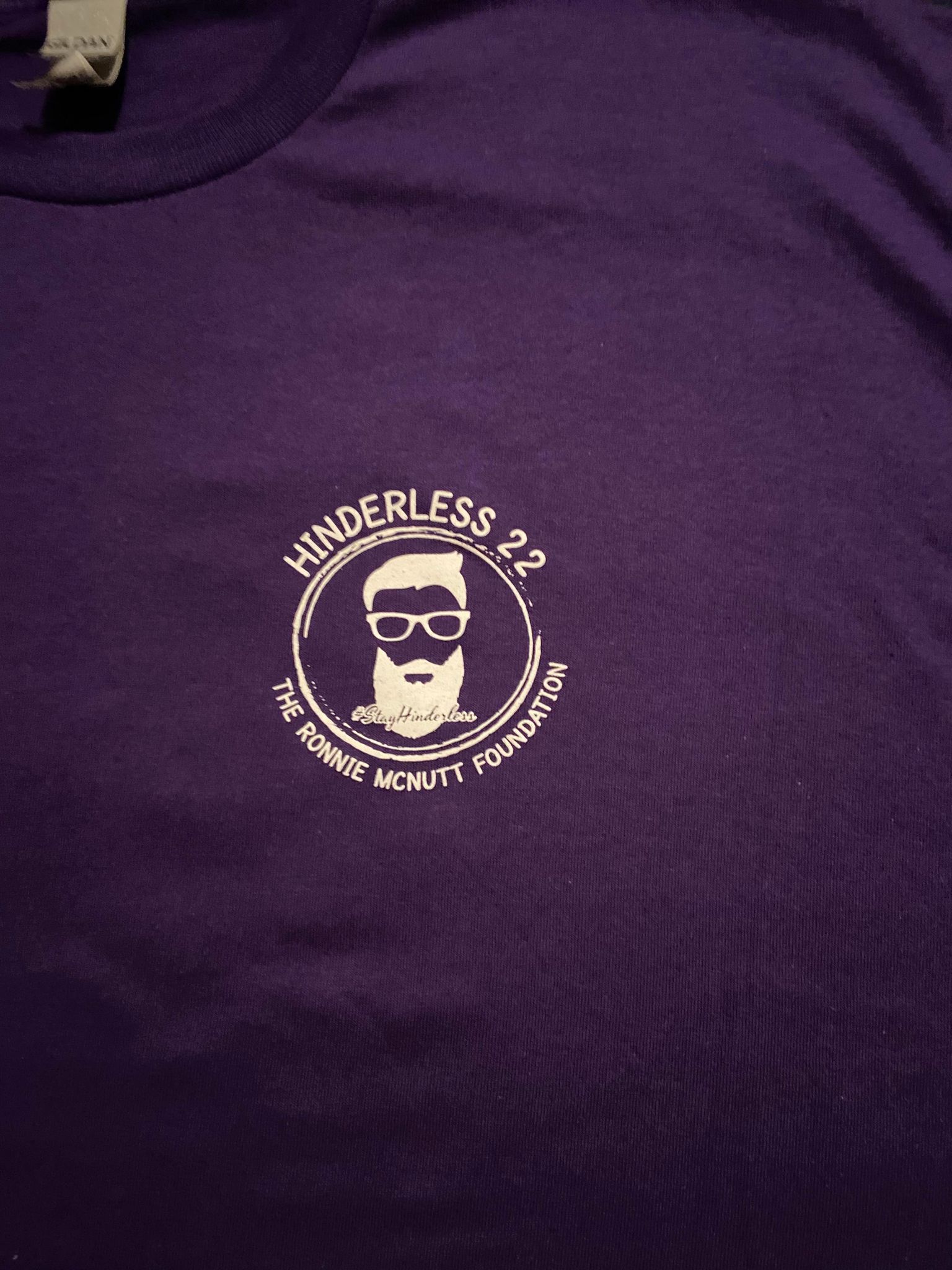 Hinderless22: RMF T-Shirt Purple | Hinderless22: Ronnie McNutt Foundation